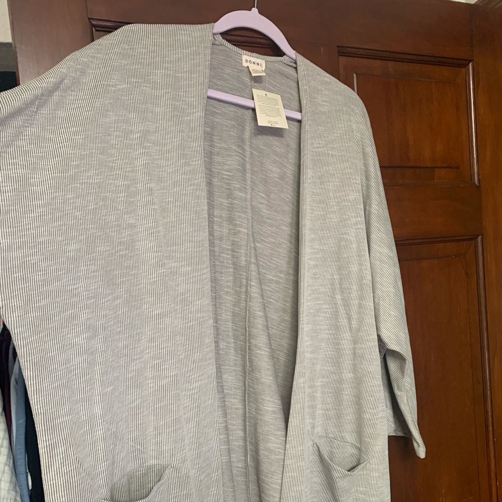 DONNI brand front open lightweight/transition open front cardigan